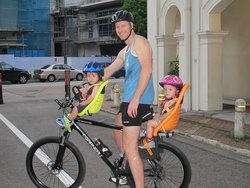 Two Yepp baby seats for the twins...on my MTB | Togoparts Rides