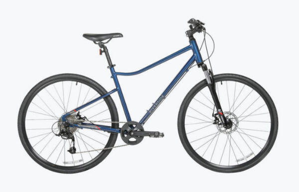 Riverside 500 Disc Brake 9sp Hybrid Bike - Blue | Togoparts Rides