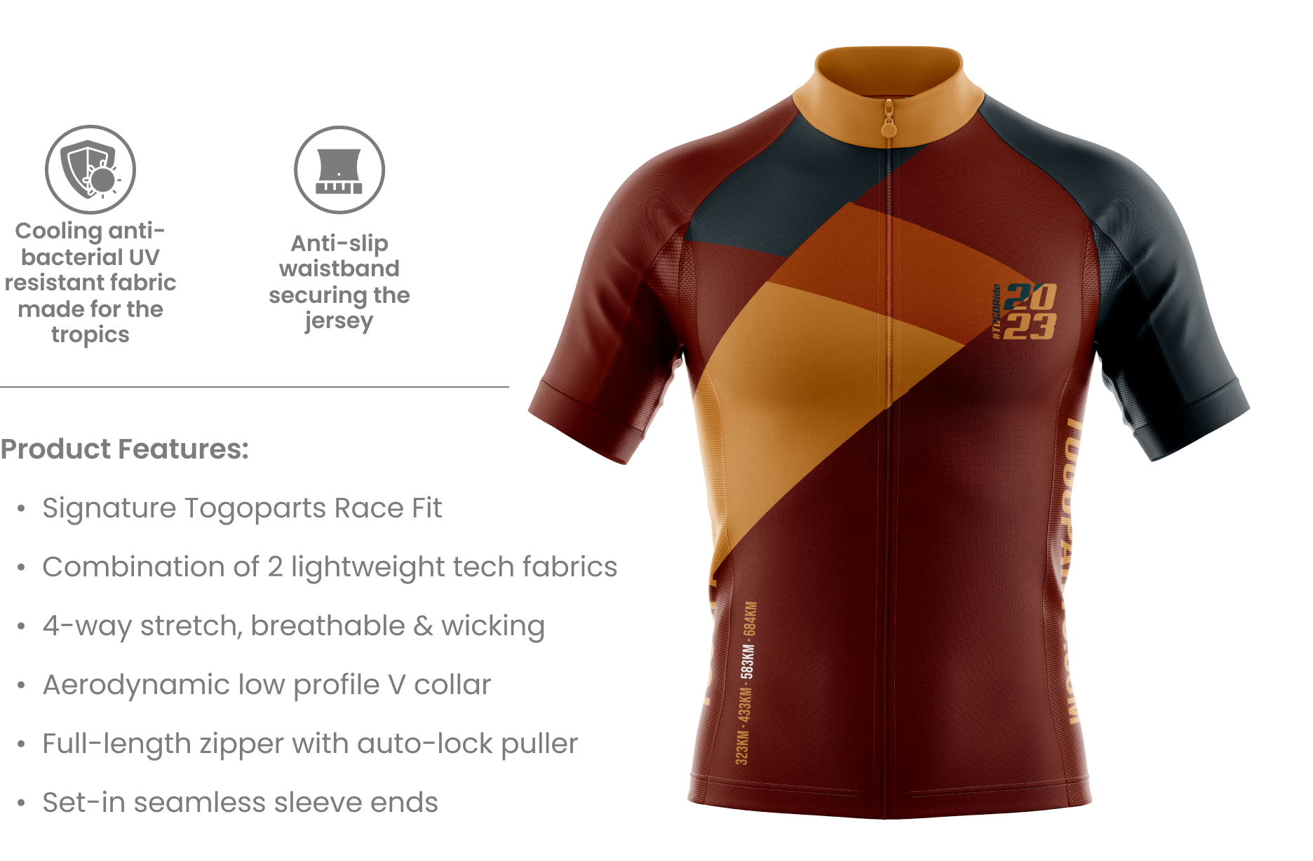 TOGORIDE2023 S1 jersey | Front