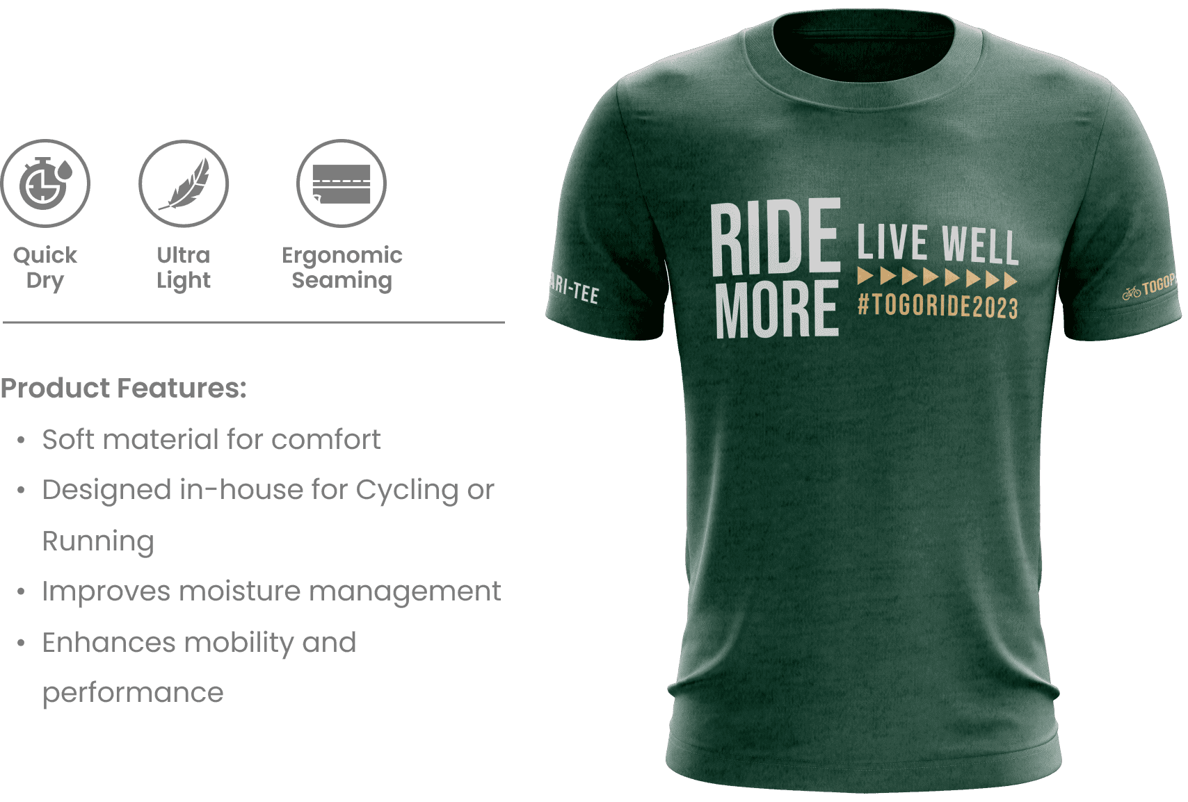 TOGORIDE2023 Tee | Front