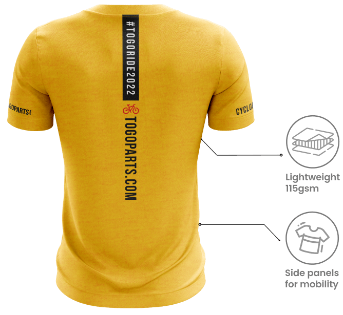 TOGORide2022 Jersey | Back