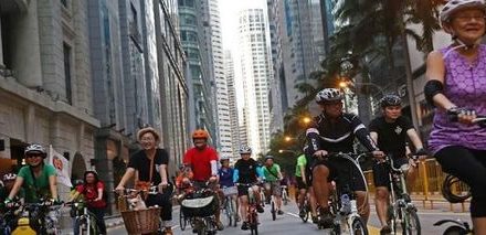 Trishaws in Car-Free Sunday SG!